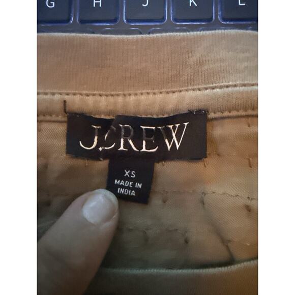 J.Crew Sequin Embellished Short Sleeve Top XS Bronze Tan BSE Style CD116 NWT - Picture 4 of 7